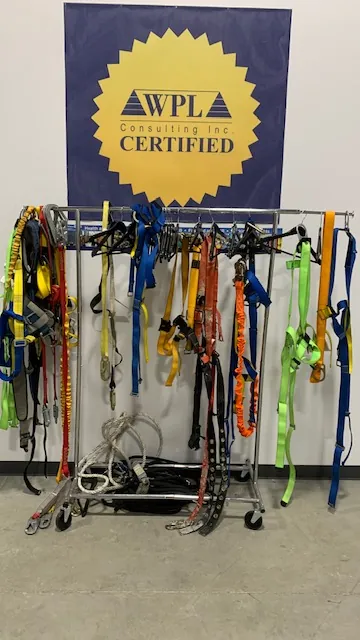 Harnesses and lanyards under the WPL Certified sign